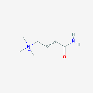 molecular formula C7H15N2O+ B13638979 (4-Amino-4-oxobut-2-enyl)-trimethylazanium 