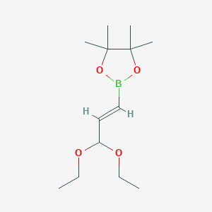 (E)-2-(3,3-Diethoxyprop-1-en-1-yl)-4,4,5,5-tetramethyl-1,3,2-dioxaborolane