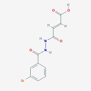 molecular formula C11H9BrN2O4 B1363901 4-[2-(3-Bromobenzoyl)hydrazino]-4-oxo-2-butenoic acid 