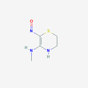 N-methyl-6-nitroso-3,4-dihydro-2H-1,4-thiazin-5-amine