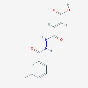 molecular formula C12H12N2O4 B1363920 (2E)-4-[2-(3-methylbenzoyl)hydrazino]-4-oxobut-2-enoic acid 