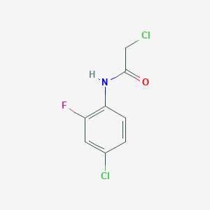 molecular formula C8H6Cl2FNO B1363925 2-chloro-N-(4-chloro-2-fluorophenyl)acetamide CAS No. 380345-39-1