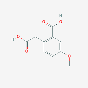 molecular formula C10H10O5 B1363931 2-(Carboxymethyl)-5-methoxybenzoic acid CAS No. 52962-25-1