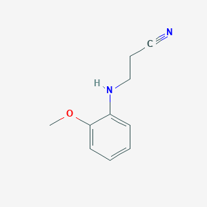 molecular formula C10H12N2O B1363934 3-(2-Methoxy-phenylamino)-propionitrile CAS No. 27472-15-7