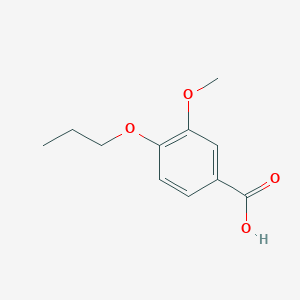 molecular formula C11H14O4 B1363943 3-Methoxy-4-propoxybenzoic acid CAS No. 3535-32-8