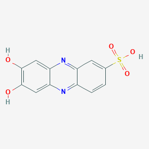 molecular formula C12H8N2O5S B13639515 7,8-Dihydroxyphenazine-2-sulfonic acid 