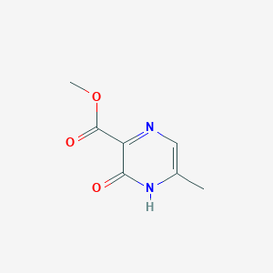 molecular formula C7H8N2O3 B13639583 Methyl 5-methyl-3-oxo-3,4-dihydropyrazine-2-carboxylate 