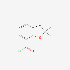 molecular formula C11H11ClO2 B1363964 2,2-Dimethyl-2,3-dihydro-1-benzofuran-7-carbonyl chloride CAS No. 499785-51-2