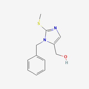 molecular formula C12H14N2OS B1363966 [1-benzyl-2-(methylsulfanyl)-1H-imidazol-5-yl]methanol CAS No. 338414-90-7