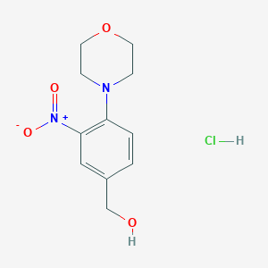 molecular formula C11H15ClN2O4 B1363973 (4-Morpholino-3-nitrophenyl)methanol hydrochloride CAS No. 300665-23-0