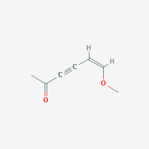 molecular formula C7H8O2 B136398 (5Z)-6-Methoxy-5-hexene-3-yne-2-one CAS No. 159015-76-6