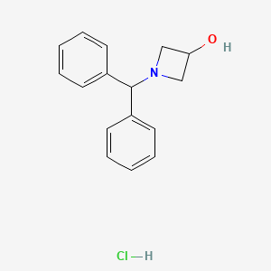 molecular formula C16H18ClNO B1363981 1-benzhydrylazetidin-3-ol Hydrochloride CAS No. 90604-02-7