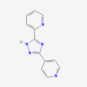 molecular formula C12H9N5 B1363987 3-(2-Pyridyl)-5-(4-pyridyl)-1,2,4-triazole CAS No. 36770-50-0