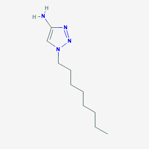 molecular formula C10H20N4 B13639879 1-Octyl-1h-1,2,3-triazol-4-amine 