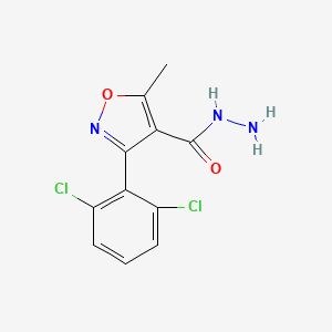 3-(2,6-Dichlorophenyl)-5-methyl-1,2-oxazole-4-carbohydrazide