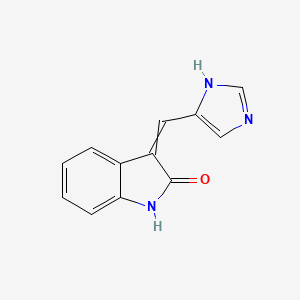 molecular formula C12H9N3O B1363997 3-(1H-imidazol-5-ylmethylidene)-1H-indol-2-one 