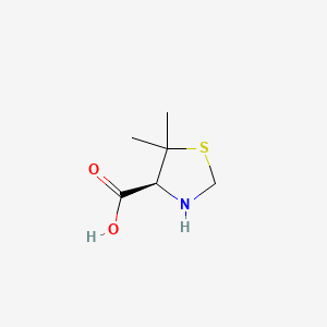 molecular formula C6H11NO2S B1363999 (4S)-5,5-dimethyl-1,3-thiazolidine-4-carboxylic acid CAS No. 22916-26-3