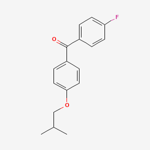 molecular formula C17H17FO2 B1364013 (4-Fluorophenyl)-[4-(2-methylpropoxy)phenyl]methanone 