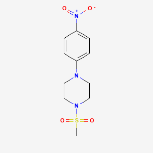 molecular formula C11H15N3O4S B1364017 1-(Methylsulfonyl)-4-(4-nitrophenyl)piperazine CAS No. 63178-61-0
