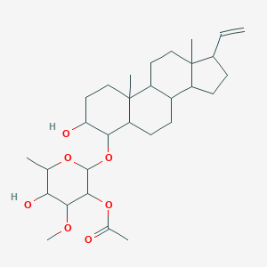 molecular formula C30H48O7 B136403 Verrucoside CAS No. 141544-59-4