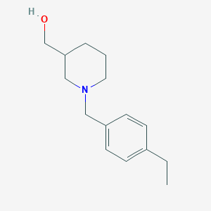 {1-[(4-Ethylphenyl)methyl]piperidin-3-yl}methanol