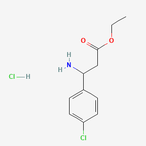 molecular formula C11H15Cl2NO2 B1364045 Ethyl 3-amino-3-(4-chlorophenyl)propanoate Hydrochloride CAS No. 325803-29-0