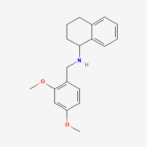 molecular formula C19H23NO2 B1364047 N-[(2,4-dimethoxyphenyl)methyl]-1,2,3,4-tetrahydronaphthalen-1-amine CAS No. 356092-37-0