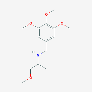 molecular formula C14H23NO4 B1364049 1-methoxy-N-[(3,4,5-trimethoxyphenyl)methyl]propan-2-amine CAS No. 356092-66-5