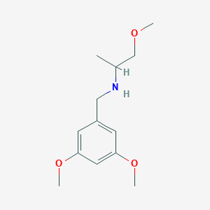 molecular formula C13H21NO3 B1364052 (3,5-Dimethoxy-benzyl)-(2-methoxy-1-methyl-ethyl)-amine CAS No. 356091-46-8