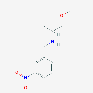 molecular formula C11H16N2O3 B1364053 1-methoxy-N-(3-nitrobenzyl)propan-2-amine CAS No. 355382-82-0