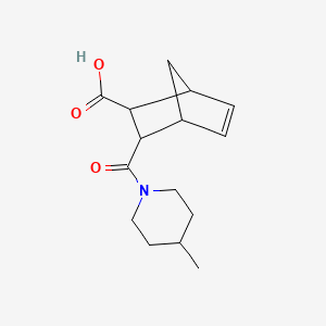 molecular formula C15H21NO3 B1364057 3-(4-甲基哌啶-1-羰基)双环[2.2.1]庚-5-烯-2-羧酸 CAS No. 436810-99-0
