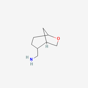 molecular formula C8H15NO B13640648 6-Oxabicyclo[3.2.1]octan-2-ylmethanamine 