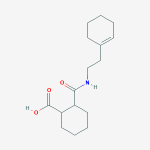 molecular formula C16H25NO3 B1364067 2-[2-(Cyclohexen-1-yl)ethylcarbamoyl]cyclohexane-1-carboxylic acid 