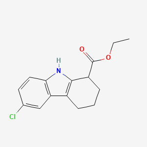 molecular formula C15H16ClNO2 B1364076 ethyl 6-chloro-2,3,4,9-tetrahydro-1H-carbazole-1-carboxylate CAS No. 49844-36-2