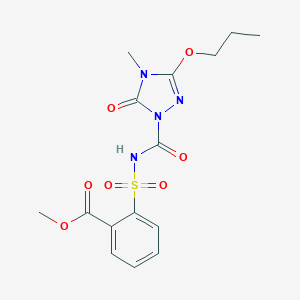 molecular formula C15H17N4NaO7S B136408 Propoxycarbazone sodium CAS No. 145026-81-9