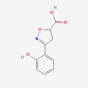 3-(2-hydroxyphenyl)-4,5-dihydroisoxazole-5-carboxylic acid