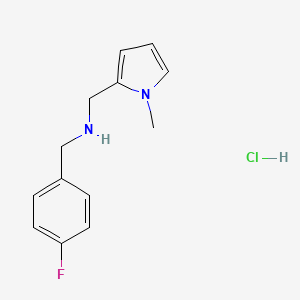 molecular formula C13H16ClFN2 B1364099 (4-Fluoro-benzyl)-(1-methyl-1H-pyrrol-2-ylmethyl)-amine hydrochloride 