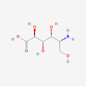molecular formula C₆H₁₁NO₅ B013641 (2S,3S,4R,5R)-5-amino-2,3,4,6-tetrahydroxyhexanoic acid CAS No. 62362-63-4