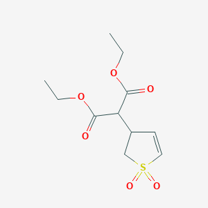 molecular formula C11H16O6S B1364101 Diethyl 2-(1,1-dioxo-2,3-dihydrothiophen-3-yl)propanedioate CAS No. 17235-98-2