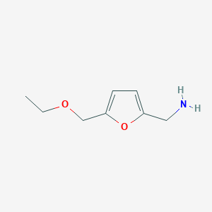molecular formula C8H13NO2 B13641013 (5-(Ethoxymethyl)furan-2-yl)methanamine 