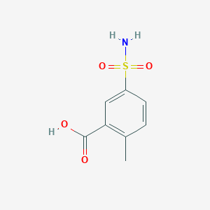 molecular formula C8H9NO4S B1364111 2-Methyl-5-sulfamoylbenzoic acid CAS No. 20532-14-3