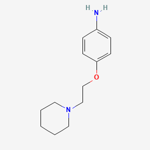 molecular formula C13H20N2O B1364132 4-(2-Piperidin-1-yl-ethoxy)-phenylamine CAS No. 38948-27-5