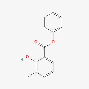 molecular formula C14H12O3 B1364137 phenyl 2-hydroxy-3-methylbenzoate CAS No. 41755-73-1