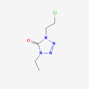 molecular formula C5H9ClN4O B1364147 1-(2-Chloroethyl)-4-ethyl-1,4-dihydro-5H-tetrazol-5-one CAS No. 69049-03-2
