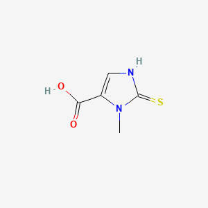 molecular formula C5H6N2O2S B1364165 2,3-Dihydro-3-methyl-2-thioxo-1H-imidazole-4-carboxylic acid CAS No. 64038-57-9