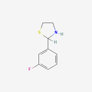 2-(m-Fluorophenyl)thiazolidine