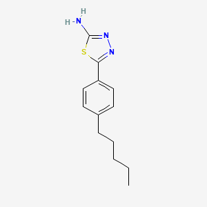 5-(4-Pentyl-phenyl)-[1,3,4]thiadiazol-2-ylamine