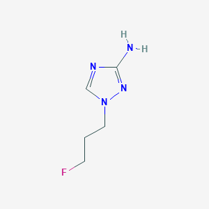 molecular formula C5H9FN4 B13641918 1-(3-Fluoropropyl)-1h-1,2,4-triazol-3-amine 