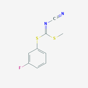 molecular formula C9H7FN2S2 B136421 (3-Fluorophenyl) methyl cyanocarbonimidodithioate CAS No. 152382-01-9