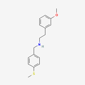 2-(3-Methoxyphenyl)-N-[4-(methylthio)benzyl]ethanamine